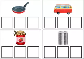 Vorschau - Fördermaterial/Inklusion - Word Building Cards | CVC Words with short 'a' | Phonics | First Reading - Seite 2