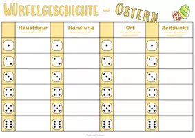 Vorschau - Arbeitsblätter - Würfelgeschichte "Ostern" - Seite 3
