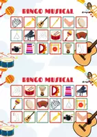 Vista previa - Juegos / Gamificación - Bingo musical (instrumentos y percusión corporal) - Portada