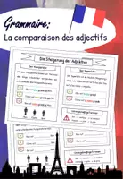 Vorschau - Arbeitsblätter - Grammaire - La comparaison des adjectifs / Die Steigerung - Deckblatt