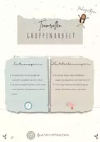Vorschau - Poster - Teamrollen - Gruppenarbeit - Verantwortungsbereiche - Deckblatt