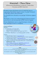 Vorschau - Arbeitsblätter - Materialpaket Zähne putzen - Inklusion, Förderschule, Vorschule, 1. Klasse - Seite 2