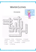 Vorschau - Quiz - Crossword Winter Clothes - Deckblatt