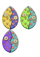 Vorschau - Spiele - Frühling - Ostern - Additionen : Recheneier im Zahlenraum 10 - Seite 3