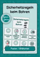 Vorschau - Poster - Sicherheitsregeln beim Bohren (Ständerbohrmaschine) - Deckblatt