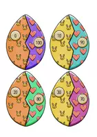 Vorschau - Unterrichtsreihen - Frühling - Ostern - Additionen : Recheneier im Zahlenraum 100 - Seite 1