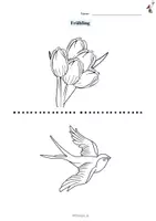 Vorschau - Mal- und Bastelvorlagen - Frühlingsbilder zum Ausmalen - Deckblatt