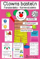 Vorschau - Mal- und Bastelvorlagen - Fensterbild Clown - Deckblatt
