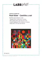 Vista previa - Manualidades / Dibujos para colorear - Paul Klee: Castillo y sol - Plantillas para un póster - página 1