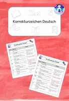 Vorschau - Arbeitsblätter - Erklärungskarte Korrekturzeichen - Deckblatt