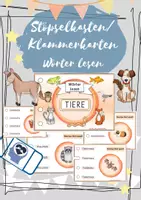 Vorschau - Stationenlernen - Stöpselkasten Klammerkarten Wörter lesen - Deckblatt