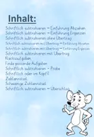 Vorschau - Arbeitsblätter - Übungsheft schriftlich Subtrahieren Klasse 3Mäuse - Seite 1