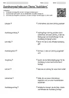 Vorschau - Arbeitsblätter - Arbeitsblätter zum Thema "Ausbildung" + Lösung & MP3 + Mindmap + Infografik - Seite 3