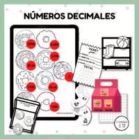 Vista previa - Hojas de trabajo - Números decimales @divermaestrucha -@profeestherconh - Portada
