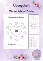 Vorschau - Arbeitsblätter - Verliebte Zahlen - Übungsheft (Zehnerfreunde) - Deckblatt