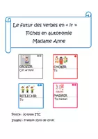 Aperçu - Apprentissages en autonomie - Fiches de conjugaison le futurdes verbes en IR - Page de couverture