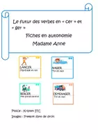 Aperçu - Apprentissages en autonomie - Fiches de conjugaison le futur des verbes en CER et GER - Page de couverture