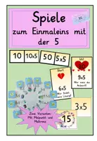 Vorschau - Stundenentwürfe - Mathematik : Spiele : Einmaleins mit der 5 - Deckblatt