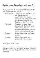 Vorschau - Stundenentwürfe - Mathematik : Spiele : Einmaleins mit der 5 - Seite 1