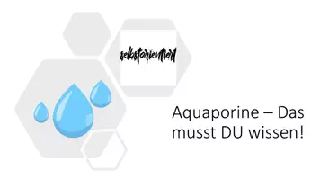 Vorschau - Stundenentwürfe - Aquaporine - Lernkarten und Texte für Biologie / Chemie - Deckblatt