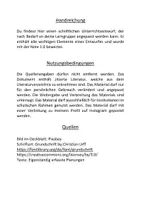 Vorschau - Stundenentwürfe - Streichholzmehrlinge - Schriftlicher Unterrichtsentwurf Note 1 - Seite 1