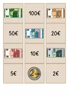 Vorschau - Stationenlernen - Paare finden - Geldbeträge erkennen (3 Schwierigkeitsgrade) - Seite 2