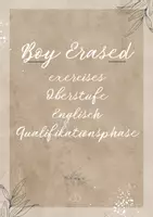 Vorschau - Arbeitsblätter - Materialpaket boy erased, the founder, bundle, exercises, watching comprehension - Deckblatt