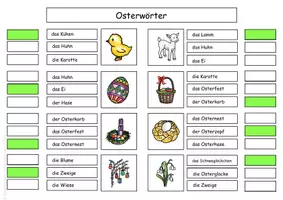 Vorschau - Arbeitsblätter - Klammerkarten / Lesen & Schreiben Ostern Kl. 1/2 Print & Go - Seite 2