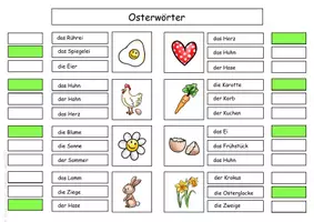 Vorschau - Arbeitsblätter - Klammerkarten / Lesen & Schreiben Ostern Kl. 1/2 Print & Go - Seite 3