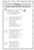 Vorschau - Arbeitsblätter - Lesespur Winterwald, Winter in Reimen, als Gedicht, Klasse 3,4,5 - Seite 2