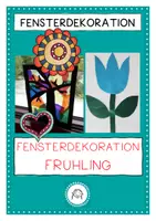 Vorschau - Mal- und Bastelvorlagen - Fensterdekoration Frühling - Deckblatt