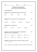 Vorschau - Klassenarbeiten - Klassenarbeit Klasse 6 - Brüche und Daten - Seite 2