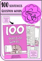Vorschau - Arbeitsblätter - 100 sentences: question words - Deckblatt