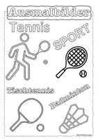 Vorschau - Arbeitsblätter - Ausmalbilder Sport Vertretungsunterricht Malvorlagen - Seite 1