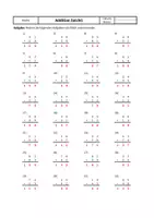 Vorschau - Arbeitsblätter - Schriftliche Addition (leicht-mittel-schwer-sehr schwer) - 12 AB´s inkl. Lösungen - Seite 1