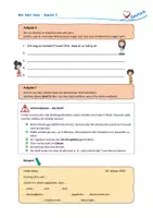 Vorschau - Arbeitsblätter - Ben liebt Anna (DaZ, A2) – Kapitel 2 Texterschließung - Deckblatt