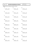 Vorschau - Arbeitsblätter - Schriftliche Multiplikation (leicht-mittel-schwer) - 9 AB´s inkl. Lösungen - Deckblatt