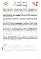 Vorschau - Arbeitsblätter - Wissenschaftlicher Erkenntnisweg, Forscherschritte, wissenschaftliches Arbeiten Bio NaWi Experimentieren - Seite 1