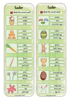 Vorschau - Fördermaterial/Inklusion - Easter - Klammerkarten - Vokabeltraining - Seite 3