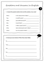Vorschau - Arbeitsblätter - Questions and Answers in English - Deckblatt
