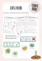 Vorschau - Arbeitsblätter - Das Huhn - Nahrung (Tafelmaterial, Arbeitsblätter) - Deckblatt