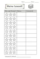 Vorschau - Arbeitsblätter - Meine Lesezeit - Leseraupe - Seite 1