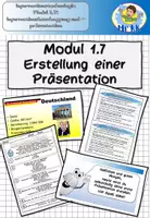 Vorschau - Stundenentwürfe - Modul 1.7 Erstellung einer Präsentation Informationstechnologie Lehrplan Plus - Deckblatt