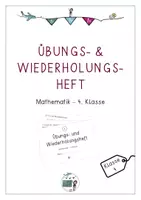 Vorschau - Arbeitsblätter - Übungs- und Wiederholungsheft 4. Klasse Mathematik - Deckblatt
