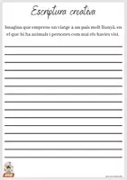 Vista previa - Hojas de trabajo - Escriptura creativa - Cicle Superior (CAT) - página 3