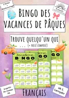 Vorschau - Arbeitsblätter - Trouve quelqu'un qui - Bingo des vacances de Pâques - Osterferien(Französisch) - Deckblatt