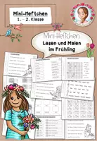 Vorschau - Arbeitsblätter - Lesen und Malen Frühling | Deutsch Klasse 1-2 - Deckblatt