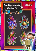 Vorschau - Mal- und Bastelvorlagen - Faschings Masken Basteln - Deckblatt