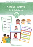 Vorschau - Bildkarten - Glück: Kinder Werte 1.-4. Klasse - Deckblatt
