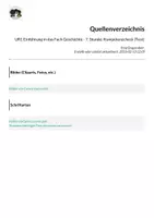 Vorschau - Test - UR1 Einführung in das Fach Geschichte - 7. Stunde: Kompetenzcheck (Test) - Seite 1